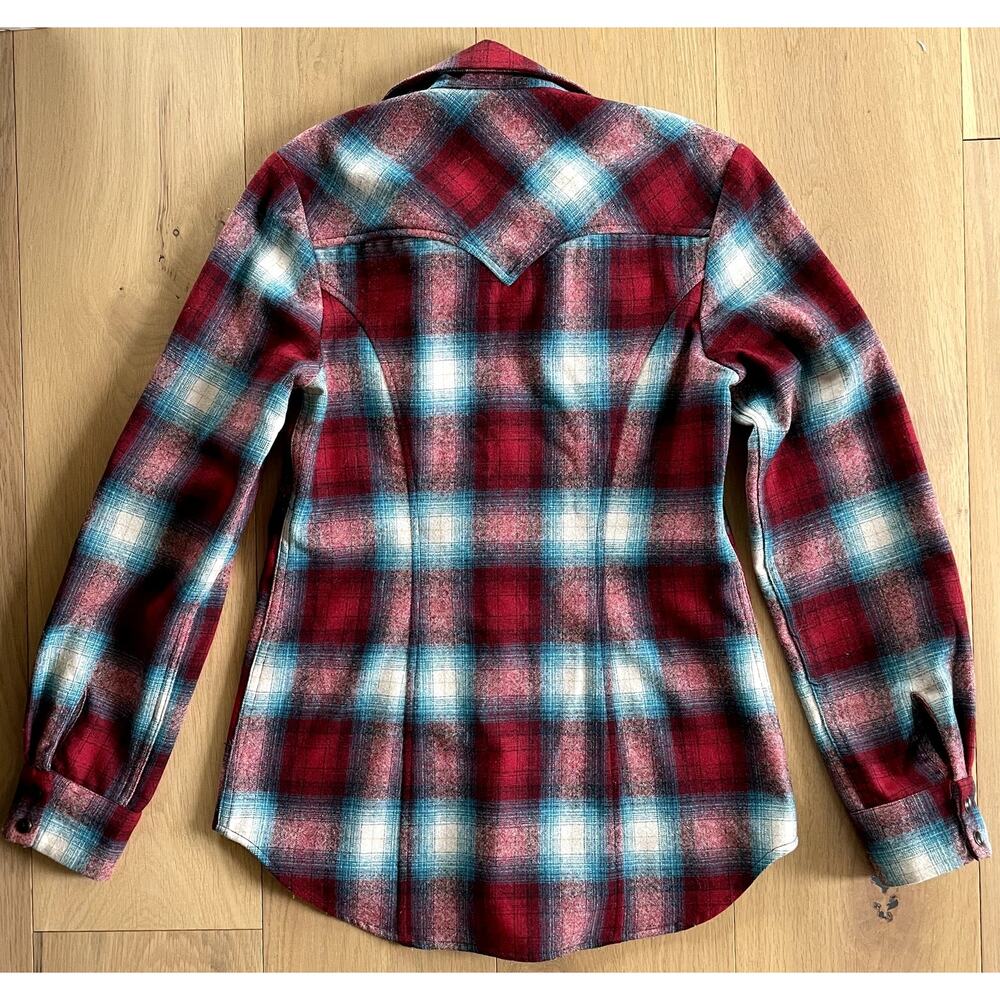 Pendleton Women's Plaid Gambler Wool Western Shirt - XS - Picture 2 of 4